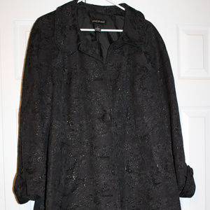 Lane Bryant Sparkly Black Long Jacket